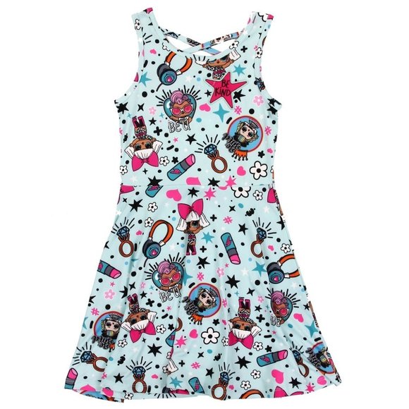 Only One Left! LOL Surprise Girls' Size 14 Yummy Dress Mint Green Flared Skirt - Picture 1 of 1